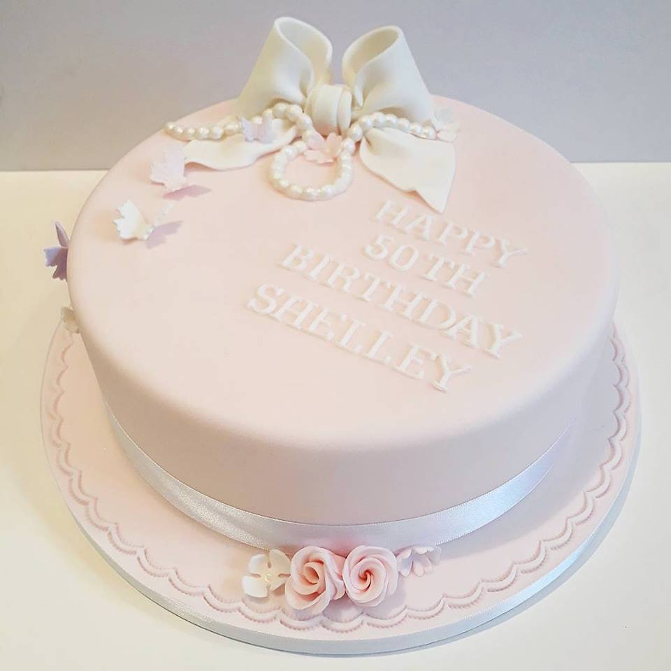 bow birthday cake