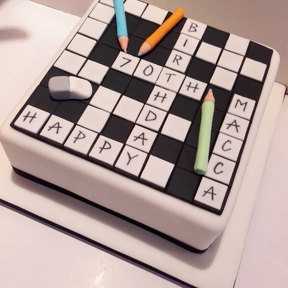 crossword cake
