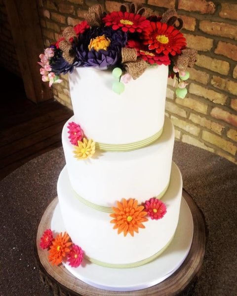 wedding cake gerbra