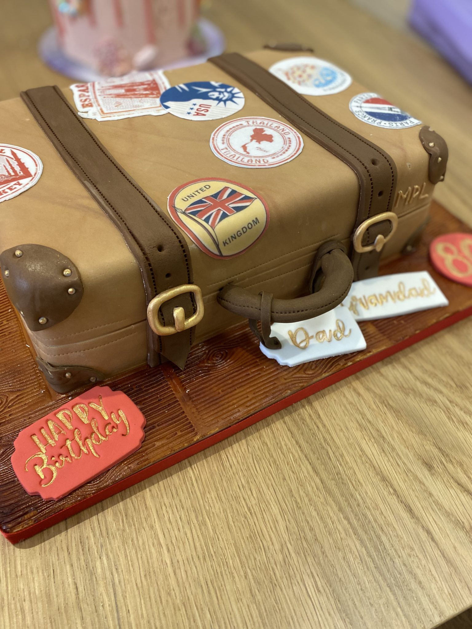 Travel Case Cake